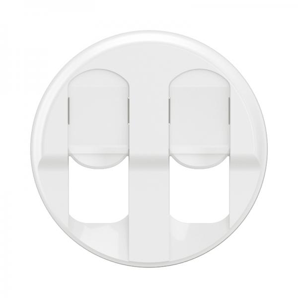 Vignette 2 produit Enjoliveur prise double RJ45 nouveau Cliane - Blanc | Ref : CB2346