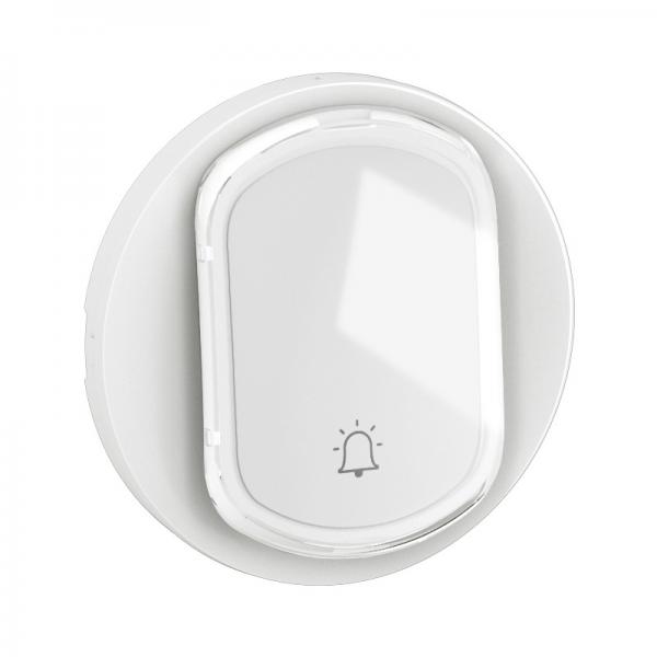 Vignette 2 produit Enjoliveur inter ou va-et-vient avec porte-étiquette nouveau Céliane - Blanc | Ref : CB5001
