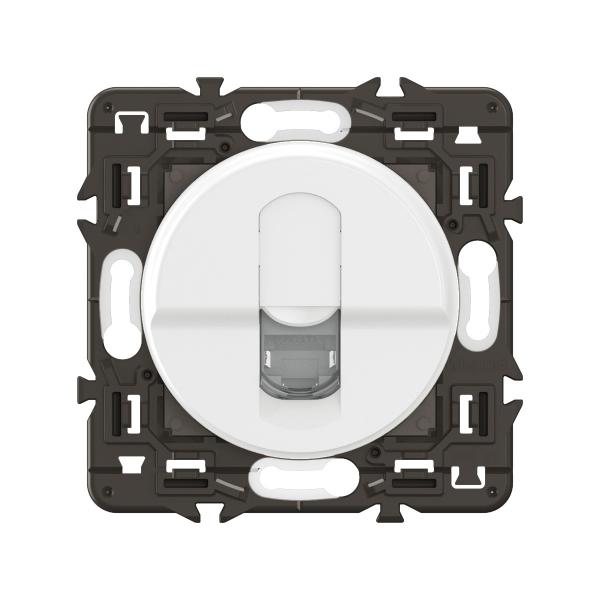 Vignette 2 produit Prise RJ45 simple nouveau Cliane blinde Catgorie 6 STP - prmont Blanc | Ref : CC0347