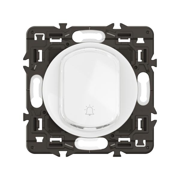 Vignette 2 produit Poussoir inverseur nouveau Cliane avec porte-tiquette - NO+NF 6A - prmont Blanc | Ref : CC5031