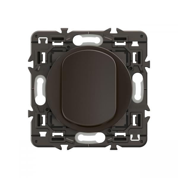 Vignette 2 produit Poussoir inverseur nouveau Cliane contact NO+NF 6A - prmont Noir | Ref : CE0031