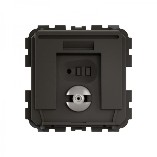 Vignette 2 produit Lecteur de badge BUS pour badge ou carte format 45mm ou 54mm 2 modules - Cliane | Ref : CM0510
