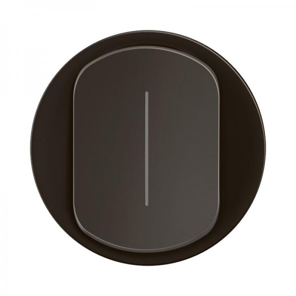 Vignette 2 produit Enjoliveur interrupteur va-et-vient tmoin nouveau Cliane - Noir | Ref : CN0007