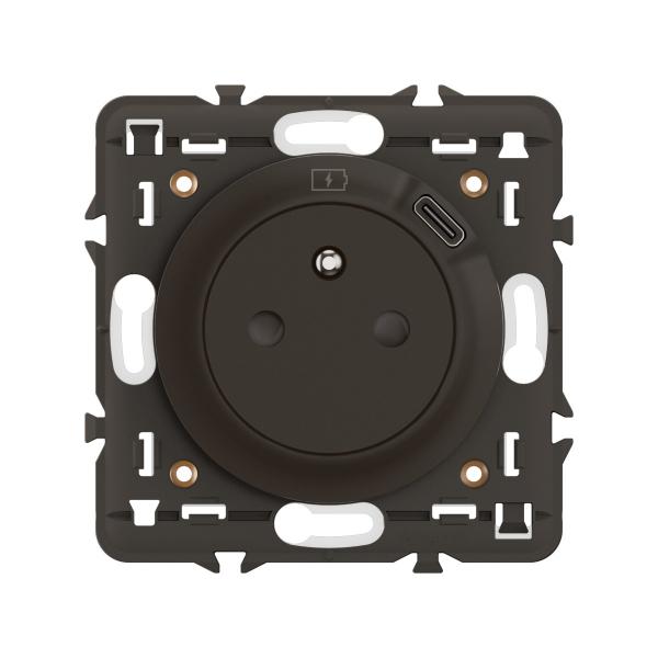 Vignette 2 produit Prise Surface avec prise USB Type-C nouveau Cliane - Noir | Ref : CN0140