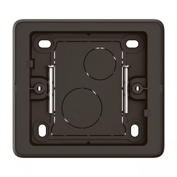Vignette 2 produit Cadre saillie nouveau Cliane 1 poste - livr avec vis - Noir | Ref : CN0231