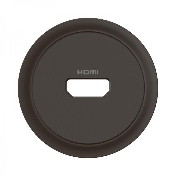 Vignette 2 produit Enjoliveur prise audio vido HDMI prconnectorise nouveau Cliane - Noir | Ref : CN0314