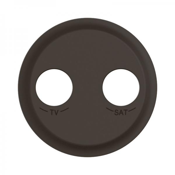 Vignette 2 produit Enjoliveur prise TV-SAT nouveau Cliane toile blinde - Noir | Ref : CN0392