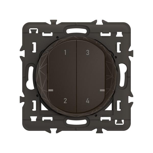 Vignette 2 produit Commande sans fils 4 scénarios nouveau Céliane with Netatmo - Noir | Ref : CN0414