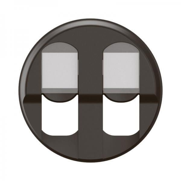 Vignette 2 produit Enjoliveur prise double RJ45 nouveau Cliane - Noir | Ref : CN2346