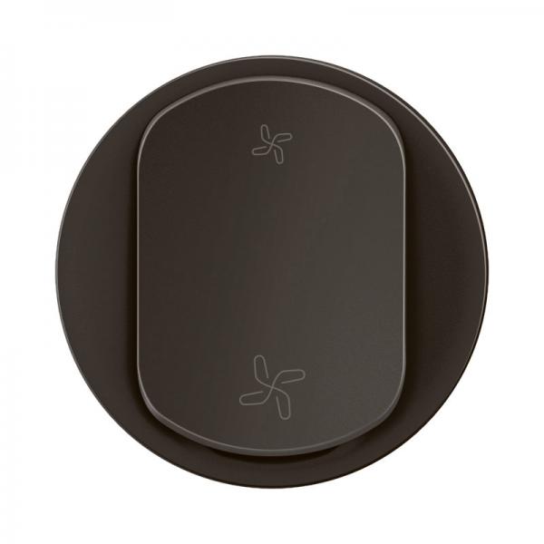 Vignette 2 produit Enjoliveur commande VMC nouveau Céliane 2 vitesses - Noir | Ref : CN6001