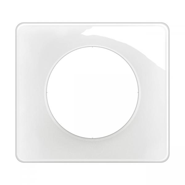 Vignette 2 produit Plaque de finition nouveau Cliane 1 poste - Blanc Emaill | Ref : CP0001