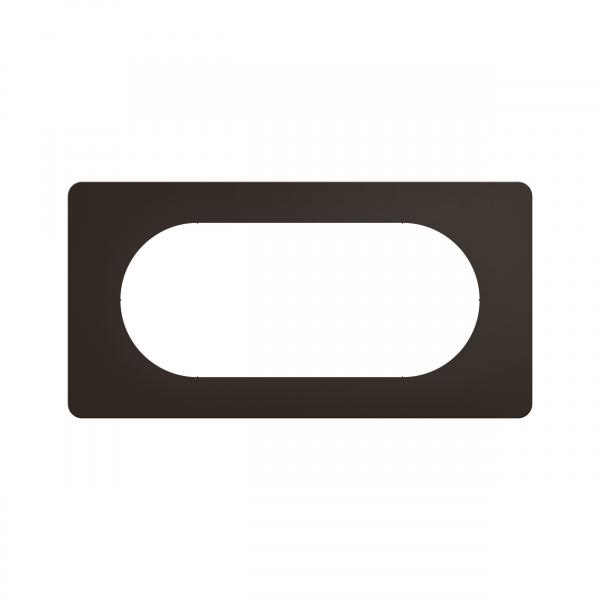Vignette 2 produit Plaque de finition nouveau Cliane 4  5 modules - Noir Mat | Ref : CP0108