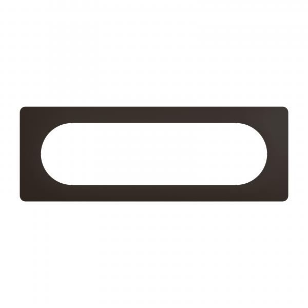 Vignette 2 produit Plaque de finition nouveau Cliane 6  8 modules - Noir Mat | Ref : CP0111