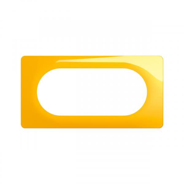 Vignette 2 produit Plaque de finition nouveau Cliane 4  5 modules - Jaune Safran | Ref : CP0408