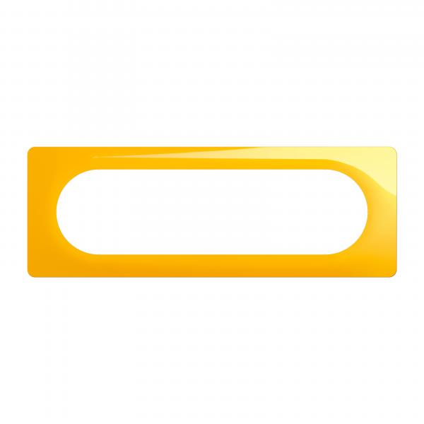 Vignette 2 produit Plaque de finition nouveau Cliane 6  8 modules - Jaune Safran | Ref : CP0411