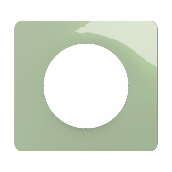 Vignette 2 produit Plaque de finition nouveau Cliane 1 poste - Vert Cladon | Ref : CP0501