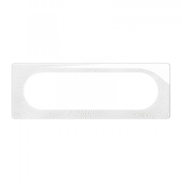 Vignette 2 produit Plaque de finition nouveau Cliane 6  8 modules - Blanc Relief | Ref : CP0611