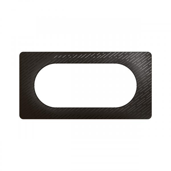Vignette 2 produit Plaque de finition nouveau Cliane 4  5 modules - Noir Mtore | Ref : CP0708