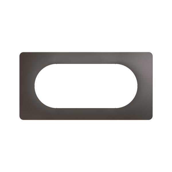 Vignette 2 produit Plaque de finition nouveau Cliane 4  5 modules - Gris Cendr | Ref : CP1008