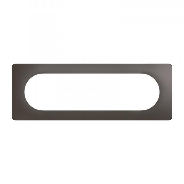 Vignette 2 produit Plaque de finition nouveau Cliane 6  8 modules - Gris Cendr | Ref : CP1011