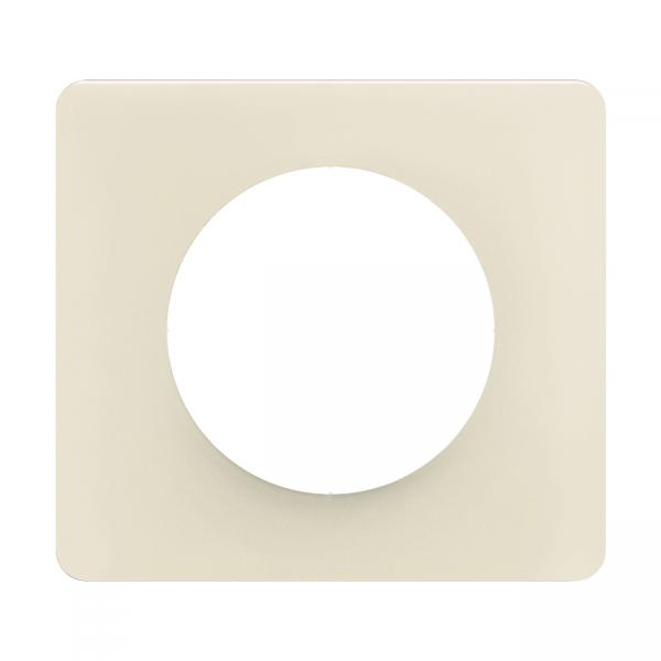 Vignette 2 produit Plaque de finition nouveau Cliane 1 poste - Blanc Amande | Ref : CP1101