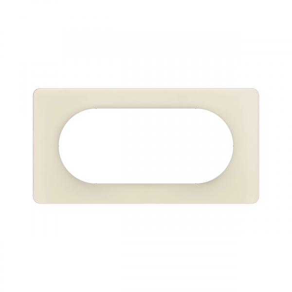 Vignette 2 produit Plaque de finition nouveau Cliane 4  5 modules - Blanc Amande | Ref : CP1108