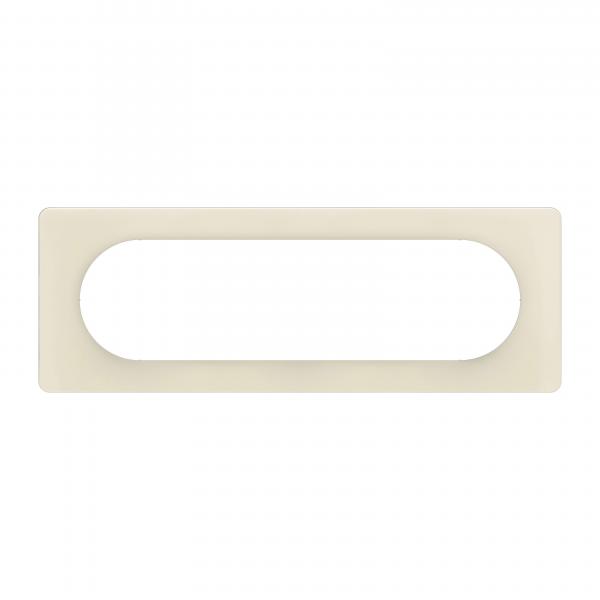 Vignette 2 produit Plaque de finition nouveau Cliane 6  8 modules - Blanc Amande | Ref : CP1111