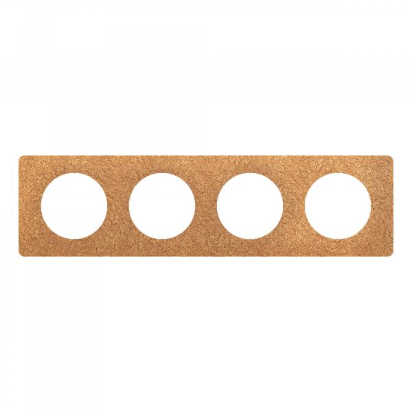 Vignette 2 produit Plaque de finition nouveau Cliane 4 postes - Lige | Ref : CP1304