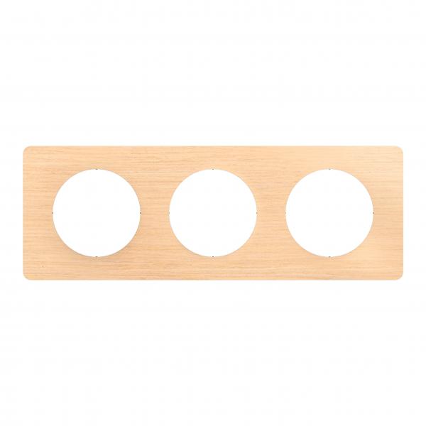Vignette 2 produit Plaque de finition nouveau Cliane 3 postes - finition Htre | Ref : CP1403