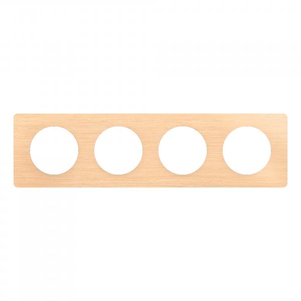 Vignette 2 produit Plaque de finition nouveau Cliane 4 postes - Htre | Ref : CP1404