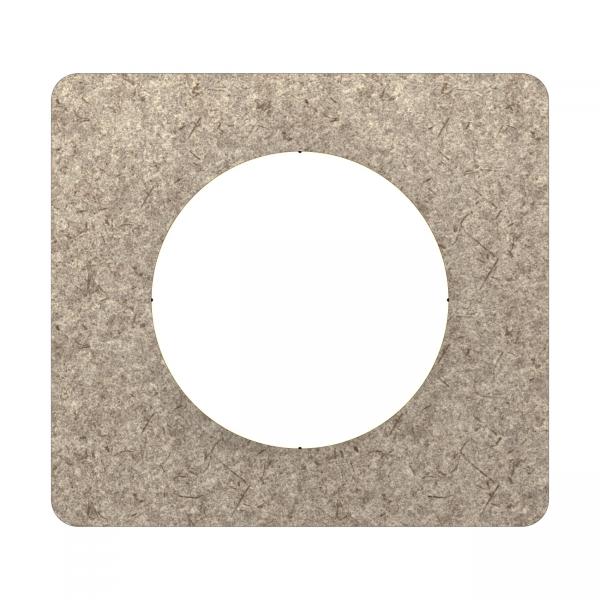 Vignette 2 produit Plaque de finition nouveau Cliane 1 poste - Feutre | Ref : CP1501