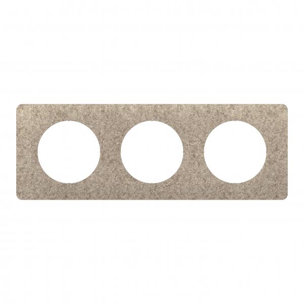 Vignette 2 produit Plaque de finition nouveau Cliane 3 postes - Feutre | Ref : CP1503