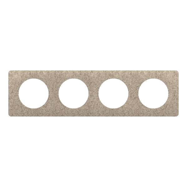 Vignette 2 produit Plaque de finition nouveau Cliane 4 postes - Feutre | Ref : CP1504