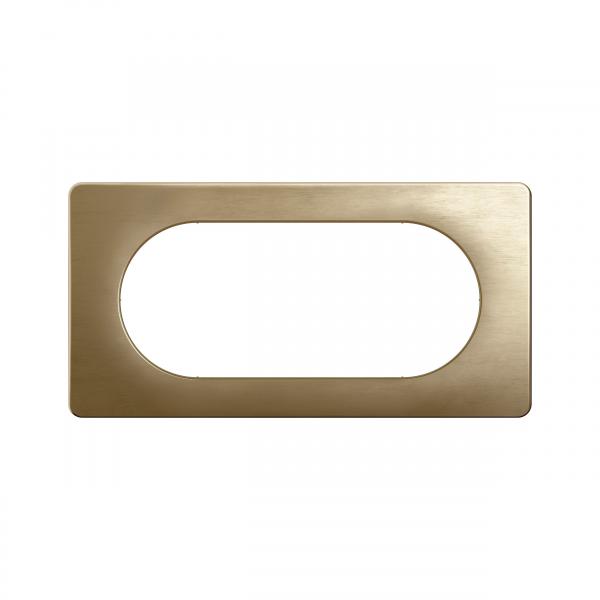 Vignette 2 produit Plaque de finition nouveau Céliane 4 à 5 modules - Bronze Satiné | Ref : CP1608