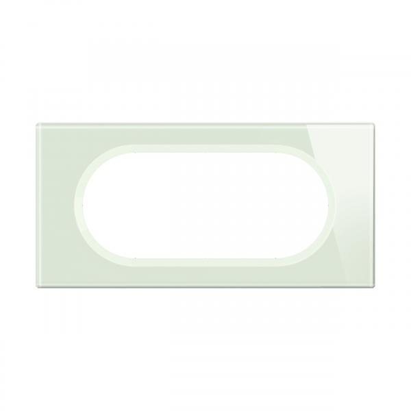 Vignette 2 produit Plaque de finition nouveau Cliane 4  5 modules - Verre Opale Blanc | Ref : CP2008