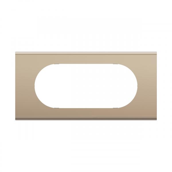 Vignette 2 produit Plaque de finition nouveau Cliane 4  5 modules - Nickel Satin | Ref : CP2108