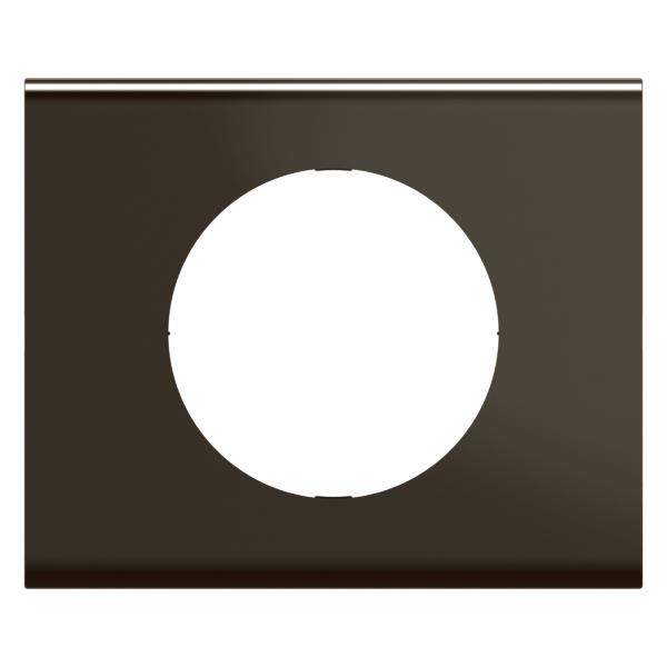 Vignette 2 produit Plaque de finition nouveau Cliane 1 poste - Nickel Sombre Satin | Ref : CP2201