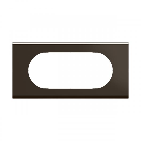 Vignette 2 produit Plaque de finition nouveau Cliane 4  5 modules - Nickel Sombre Satin | Ref : CP2208