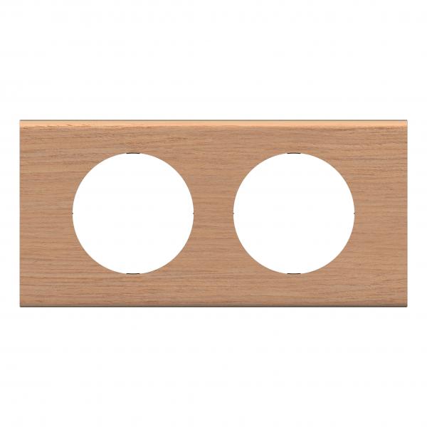 Vignette 2 produit Plaque de finition nouveau Cliane 2 postes - Chne | Ref : CP2402