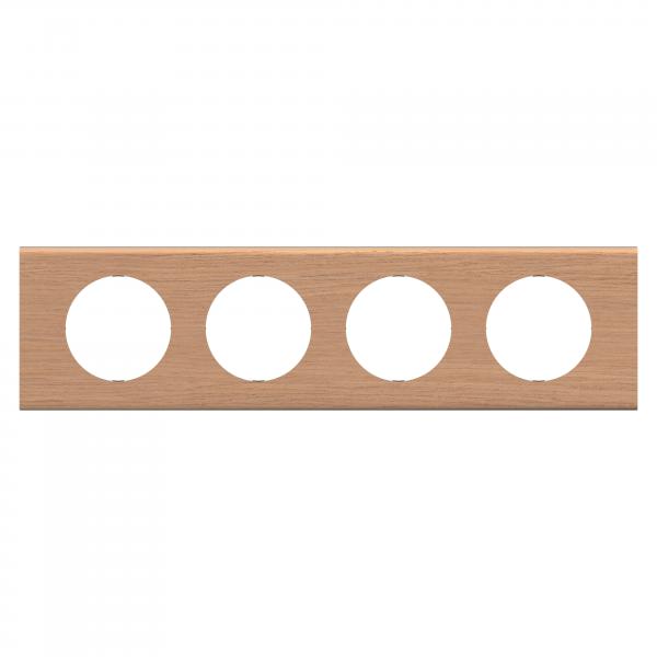Vignette 2 produit Plaque de finition nouveau Cliane 4 postes - Chne | Ref : CP2404