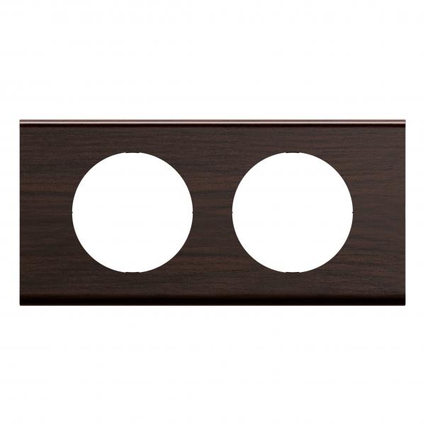 Vignette 2 produit Plaque de finition nouveau Cliane 2 postes - Frne Wengu | Ref : CP2502