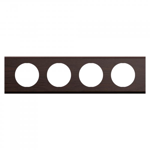 Vignette 2 produit Plaque de finition nouveau Cliane 4 postes - Frne Wengu | Ref : CP2504