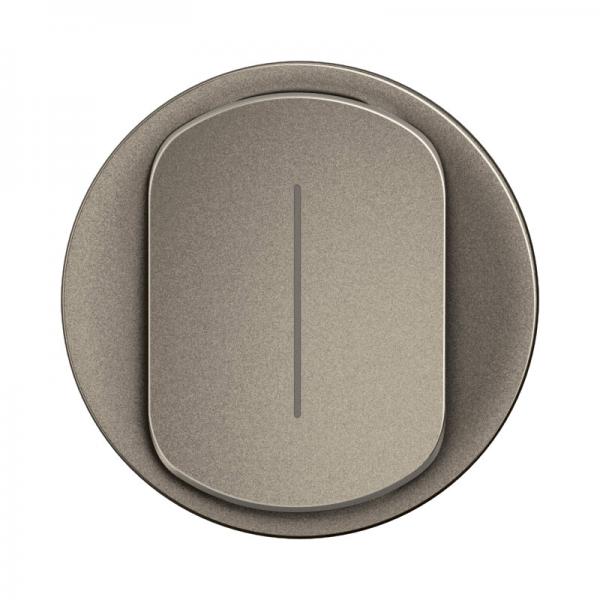 Vignette 2 produit Enjoliveur interrupteur va-et-vient témoin nouveau Céliane - Titanium | Ref : CT0007