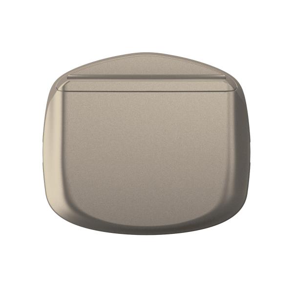 Vignette 2 produit Enjoliveur interrupteur  badge nouveau Cliane - Titanium | Ref : CT0010