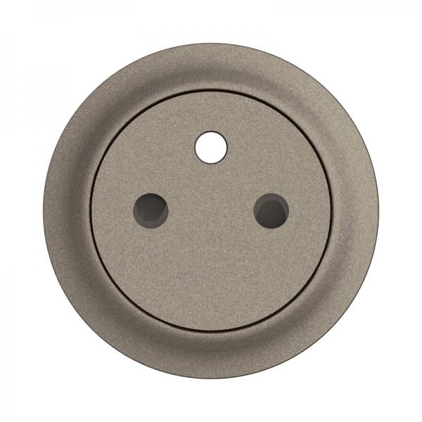 Vignette 2 produit Enjoliveur prise 2P+T Surface nouveau Cliane - Titanium | Ref : CT0111