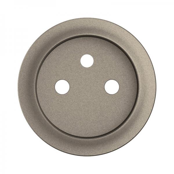 Vignette 2 produit Enjoliveur prise 2P+T  puit bornes  vis nouveau Cliane - Titanium | Ref : CT0116