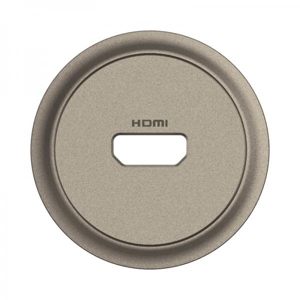 Vignette 2 produit Enjoliveur prise audio vido HDMI prconnectorise nouveau Cliane - Titanium | Ref : CT0314