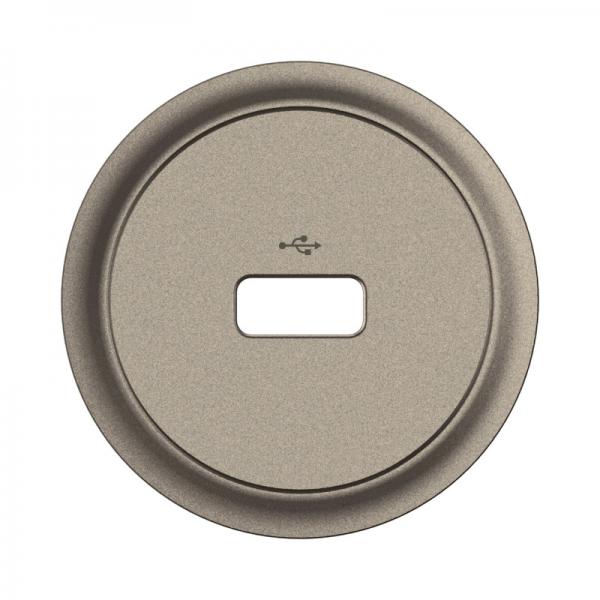 Vignette 2 produit Enjoliveur prise USB DATA simple nouveau Cliane - Titanium | Ref : CT0325