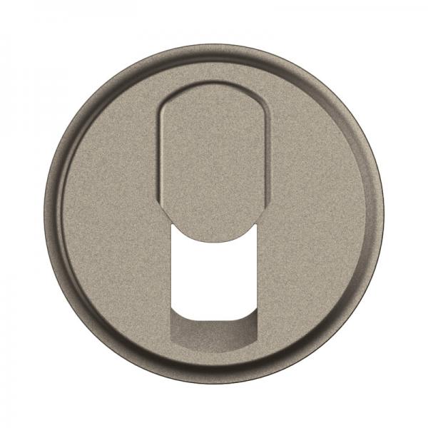 Vignette 2 produit Enjoliveur prise tlphone RJ45 nouveau Cliane - Titanium | Ref : CT0340