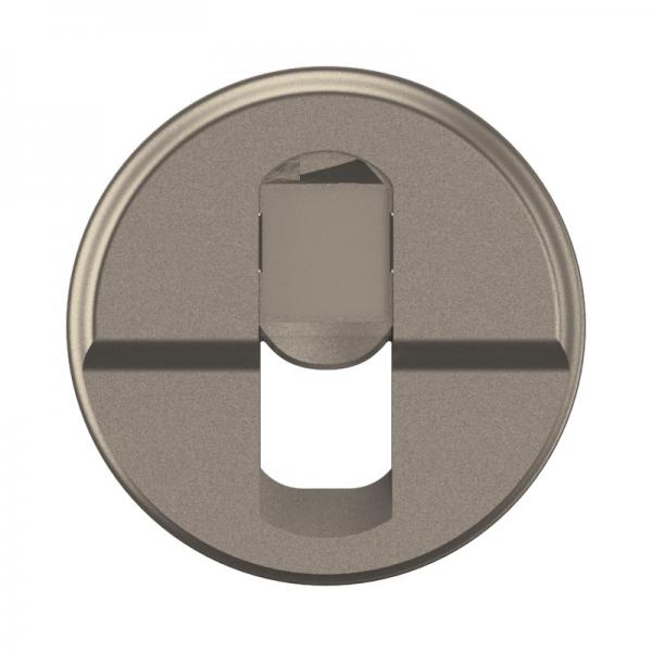 Vignette 2 produit Enjoliveur prise simple RJ45 nouveau Cliane - Titanium | Ref : CT0346